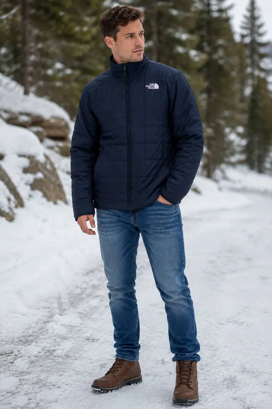 The North Face Men's L Summit Navy Junction Insulated Puffer Jacket N4-2